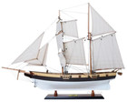 America s Privateer Lynx 1812 Topsail Schooner Tall Ship Wood Model 34  New