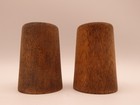 Vintage Wooden Salt Pepper Shakers Mid Century Modern Danish Style Mcm