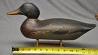 Vintage Standard Mason Mallard Drake Duck Decoy Orig Paint  Age Crack  Glass Eye