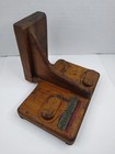 Vintage Wooden Wood Foundry Industrial Mold R j  Reynolds Steampunk Art