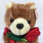 Ty Beanie Buddy Always Bear Plush 9  Brown Red Rose 2005 Stuffed Animal Tags