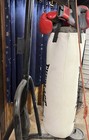 Everlast Elite Heavy Bag White Black With Stand For Boxing Training