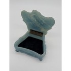 Vintage Incolay Stone Trinket Jewelry Box