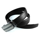 Genuine Leather Mens Ratchet Belt Belts For Men Adjustable Automatic Buckle Ti