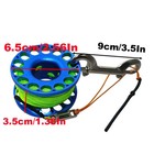 30m Aluminum Alloy Scuba Diving Spool Finger Reel With Stainless Steel Double En