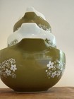 Vintage Pyrex Spring Blossom Crazy Daisy Cinderella Mixing Bowl Set