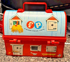 Fisher Price Toy Lunch Kit  549 Barn Farm Plastic Lunchbox 1962-1979