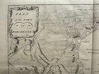 1736 Barcelona City Plan Original Antique Map By Claude Du Bosc