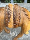 Vintage Handcarved Olive Wood Camel Intricate 6   