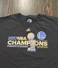 Adidas Golden State Warriors 2017 Nba Champions T Shirt Men   s 2xl Black Cotton 