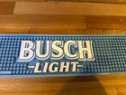 Busch Light Beer Authentic Mountains Logo Rubber Bar Rail Spill Mat 24   x3 5   