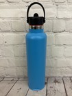 Hydro Flask 24 Oz Insulated Bottle Wide Mouth Flex Straw Lid Handle Pacific Blue