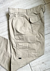 Tru-spec Men s Tactical Rip-stop Khaki Cargo Pants Size 34 Unhemmed Read