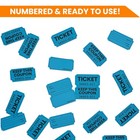 1000 Raffle Tickets Double Roll  50 50 Blue Raffle Tickets For Events  Carniv   