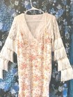   Lot  Vintage White Flapper Body Suit Handmade Vintage Lace Negligee  Jumper 