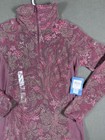 Columbia Arctic Air Women s M 1 2 Zip Fleece Pullover Floral Burgundy New