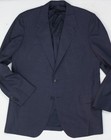 Vintage Oxxford Clothes Suit 44 38x33 Blue Striped Super Worsted Wool 1980s