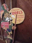 Rare Vintage Model Smoking Tobacco Dealer Porcelain Metal Sign Cigar Pipe 10  