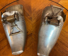 Pair Of Antique Brass Spanish Conquistador Stirrups riding Shoes  Rare Buckles