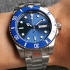 Japan Nh36a Automatic Mens Watch Sapphire Glass Blue Dial Brushed Bracelet 904l 