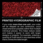 Blood Spatter 32 - 18 x46  Hydrographic Film Hydro Dipping Dip Water Transfer