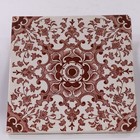 Antique Pottery Tile Arts Crafts Floral Circa 1890