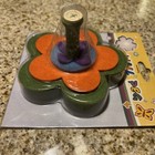 Wooden Wall Peg Flower  blooming Hook  Old And Felt