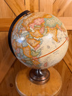 Vtg Replogle World Classic Series 12  Globe Textured Large Tabletop Lightweight