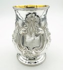 Repousse 1-pint Mug Sterling Silver Victorian London 1865 Augustus George Piesse