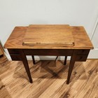 Excellent Vtg Singer Sewing Machine Walnut  Cabinet 411g 401 501 301 