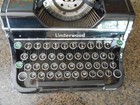 Antique Underwood Champion Typewriter   Case In Good Working Condition  repair 