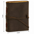 Vintage Leather Journal 5x7 Handmade Writing Diary With Deckle Edge Paper 200
