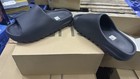 Adidas Men s Slides Slide Sandals Black Us 10 Rubber Upper Slip-on Logo Nib
