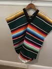 Traditional Mexican Serape Poncho
