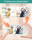 Blemil Baby Monitor With 2 Cameras And Audio  6   Ips Split-screen No Wifi