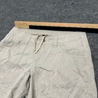 Kuhl Shorts Womens Size 6 Tan Herringbone Casual Hiking Drawstring Utility
