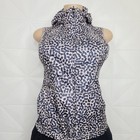 Lululemon Women s Black White Leopard Print Pack It Full Zip Vest Size 4