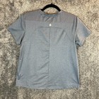 Stio Top Womens Medium Blue Heather Cap Sleeve Performance Active Tee Shirt
