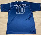 Men   s Dave Matthew   s Band - Carter Beauford Soccer Jersey Size Adult Large Blue