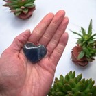 Blue Green Fluorite Crystal Heart  6 