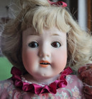 Heubach Antique Doll 275 3 0 Bisque Head Kid Leather Body 21 