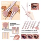 Juego De Setenta Y Dos Brochas De Maquillaje V   i Estuche Rosa De Lujo Pro