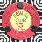 Nevada Club  5 Las Vegas  Nevada Gaming Poker Casino Chip V809