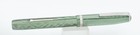 Esterbrook Sj Transitional Green   Chrome Fountain Pen - 2556 Fine Nib - 1940 s