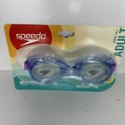 Speedo Adult Boomerang Swim Goggles - Blue purple - Ages 14  Anti-fog Uv       New