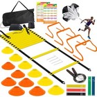 Speed Agility Training Equipment- Agility Ladder  Cones Hurdle Set  Yellow