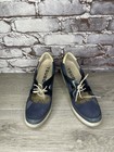 Tsubo Blue And White Wedge Sneakers 8372-inf Women Sz 8 F8913k
