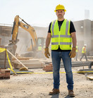 Crew All Mesh Yellow  High Visibility Safety Vest With 2 Pockets