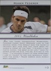 Roger Federer 2005 Ace Authentic Wimbledon Champion  Signed Card With Coa