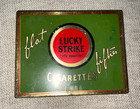 Lucky Strike Cigarettes Tin Vintage Tobacco Advertising Flat Fifties